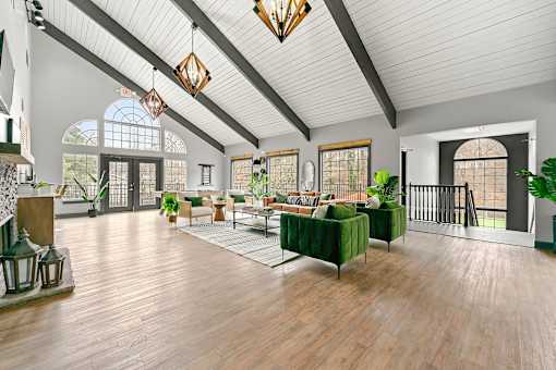 New community center and resident lounge area at Fields at Peachtree Corners, Norcross, 30092