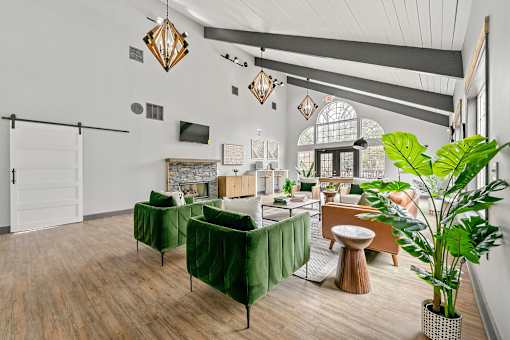 New community center and resident lounge area at Fields at Peachtree Corners, Norcross, 30092