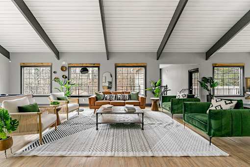 New community center and resident lounge area at Fields at Peachtree Corners, Norcross, 30092