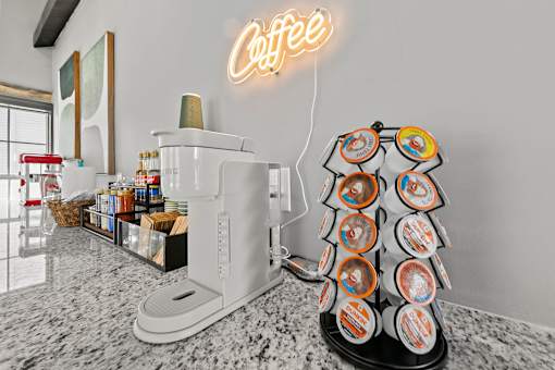 Coffee bar at Fields at Peachtree Corners, Norcross, 30092
