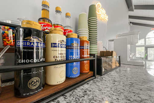 Coffee bar at Fields at Peachtree Corners, Norcross, 30092