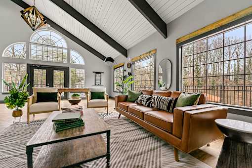 New community center and resident lounge area at Fields at Peachtree Corners, Norcross, 30092
