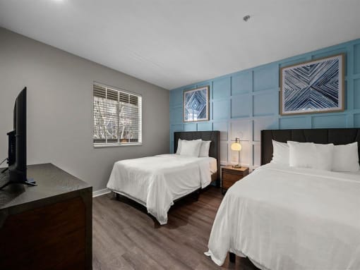 Bedroom at the 505 Collection in Atlanta, Georgia.