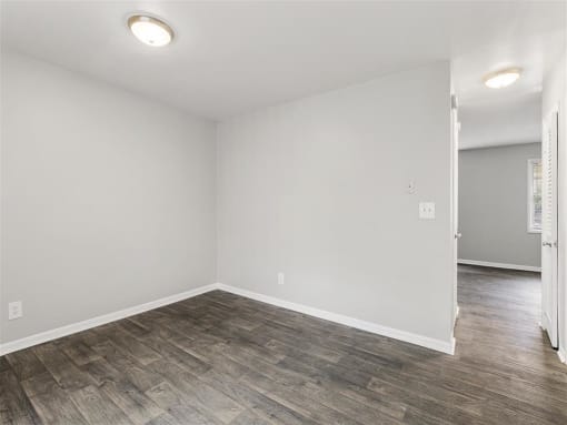 Spacious Living Room New Flooring Throughout  at Pinewood Townhomes, Tucker, 30084