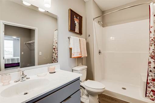 Modern Bathroom at Maven Apartments, Burnsville
