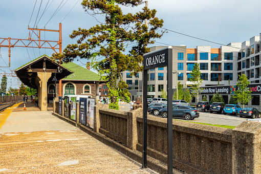 train station, train, nj transit, orange train station, commuter, commuting