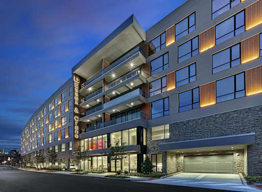 Luxury apartments near NJ Transit train station at Essex & Crane, Orange NJ