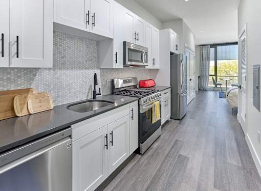 spacious studio apartment