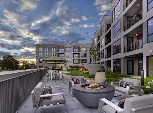 fire pit, outdoor amenities, lounge seating, outdoor pool table