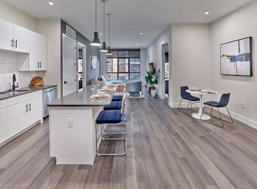 spacious floorplans, open layout, oversized windows, hardwood flooring, chef-inspired kitchens