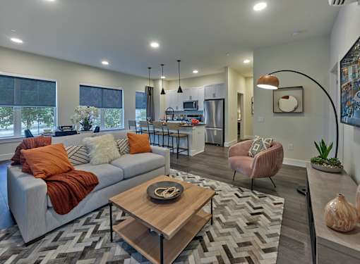 large two bedroom home, open layout