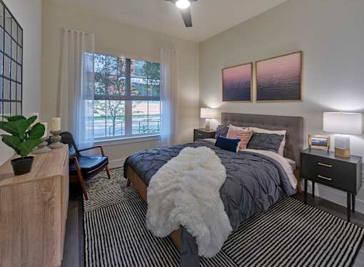two bedroom guest bed oversized windows