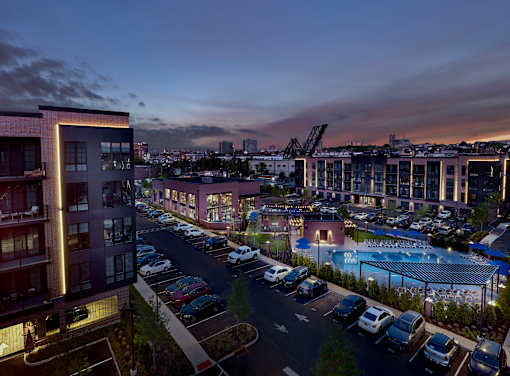 luxury apartments, resort style pool, pet friendly