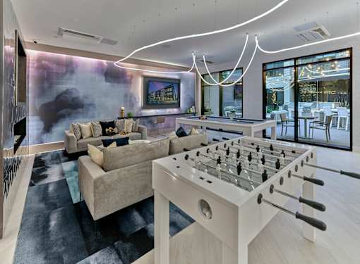 clubroom, game tables, outdoor lounge