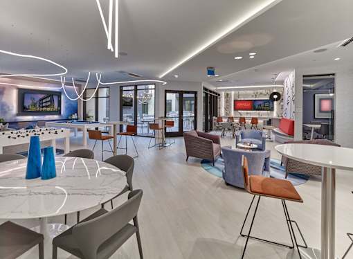 clubroom, game tables, conference room