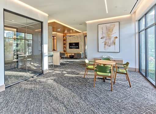 Private resident business center and conference rooms.