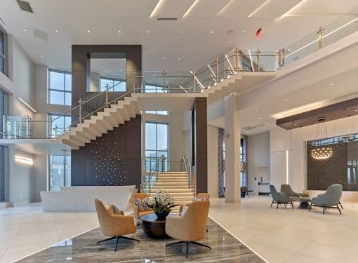 seating, lobby, entrance, entry