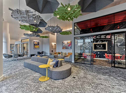 coworking space, business center, work from home space, luxury apartments, clubhouse, amenity space