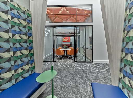 business center, coworking space, work from home space, lounge seating, clubhouse