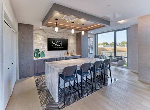 bar area in private dining room, reservable space for private event, private event space