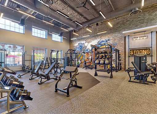 fitness center, gym, free weights, bench press, state of the art