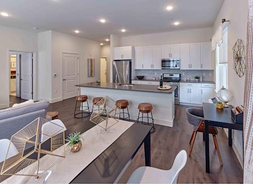stainless steel appliances, open layout, two bedroom,