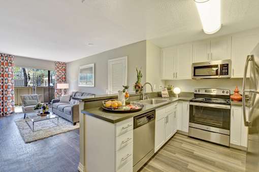 Kitchen and Living room at Park Pointe, El Cajon, 92019