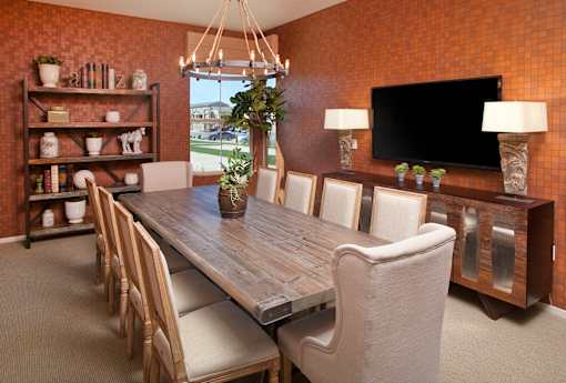 Dining Area at Oak Springs Ranch, 92595