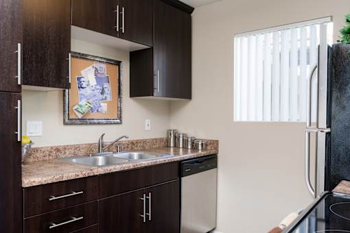 Kitchen at Navajo Bluffs Apartments