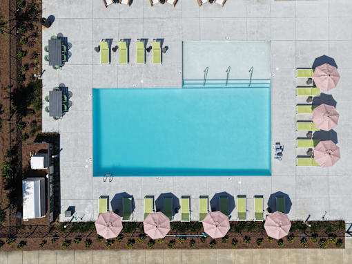 Top view of pool at The Isley at Windsor Hill, North Charleston, SC
