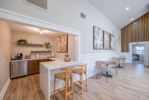 Communal Coffee Bar at 5400 Vistas Apartments, Las Vegas
