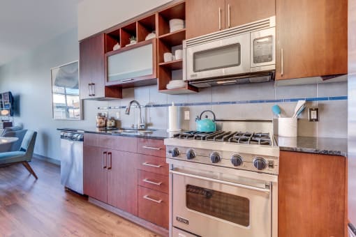 Sleek Stainless Steel Appliances at Equinox, Seattle, 98102