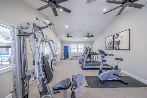 Gym with Equipment at 5400 Vistas Apartments, Las Vegas, 89120
