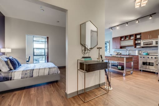 Open Bedroom Concept at Equinox, Seattle