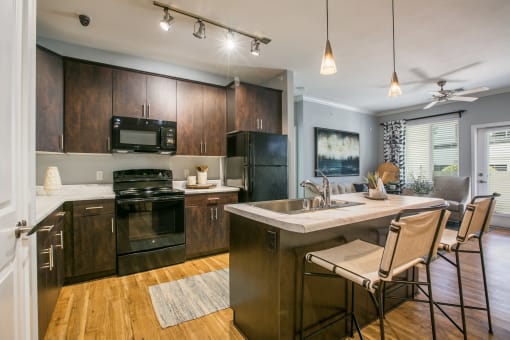 Gourmet Kitchen With Island at SkyStone Apartments, Albuquerque, New Mexico