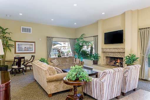 Living room at Navajo Bluffs Apartments