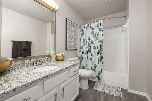 Bathroom with garden tub