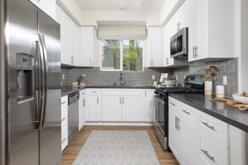 kitchen at Sorano Apartments
