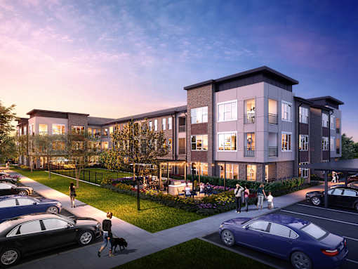 Exterior view of Autry at Legacy apartments for rent in Prosper, TX.