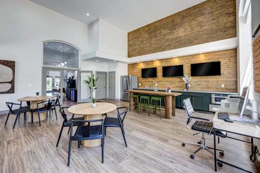 Leasing office lounge
