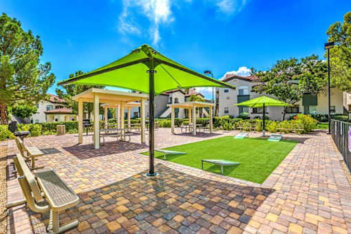 Courtyard with games