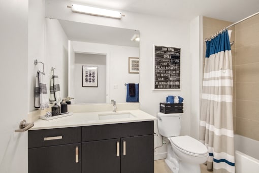 Radius Apartments Model Bathroom