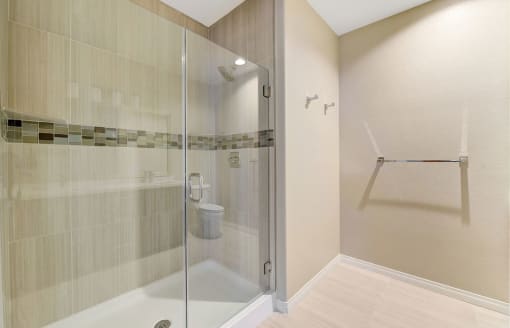 Model Unit Shower at Avino in San Diego, CA 92130