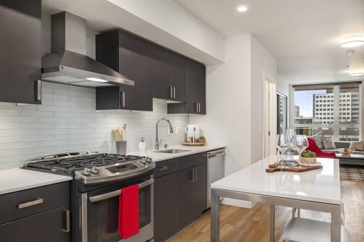 Radius Apartments Model Kitchen