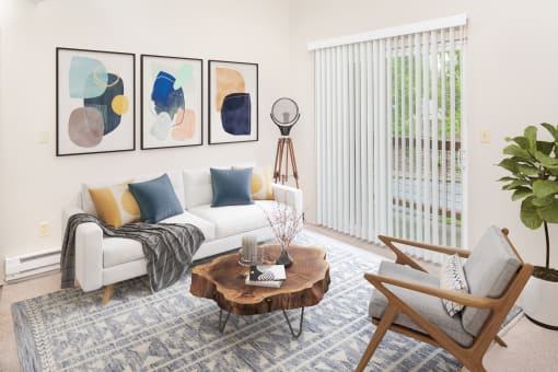 Modern Living Room at Veri at Timberhill, Corvallis, Oregon