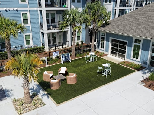 Patio view at The Isley at Windsor Hill, South Carolina, 29420