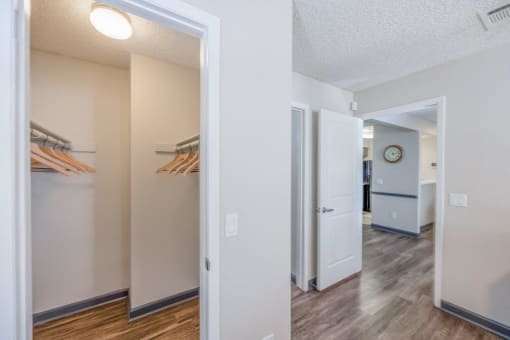 Interior apartment hallway at apartments in Vegas at 5400 Vistas.