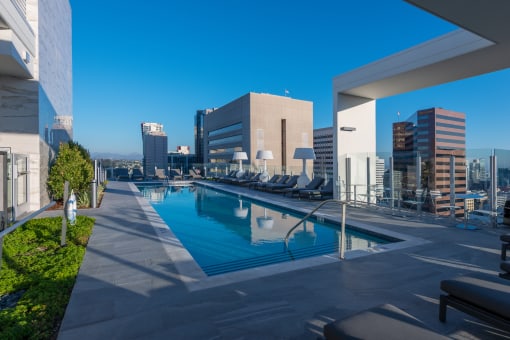 a view of the rooftop pool at the graduate madison hotel in madison, wi at Stanza Little Italy, California, 92101