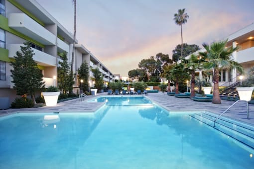 Twilight Pool at The Chadwick, California, 90004