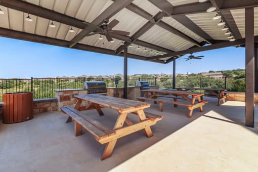 Al fresco dining space